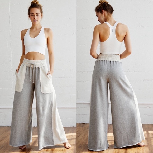 Free People Pants - Free People Movement Upbeat Wide Leg Knit Pants